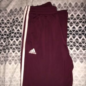 Maroon Adidas Sweatpants